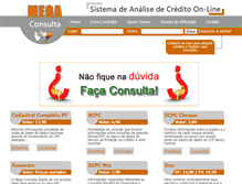 Tablet Screenshot of megaconsulta.com.br